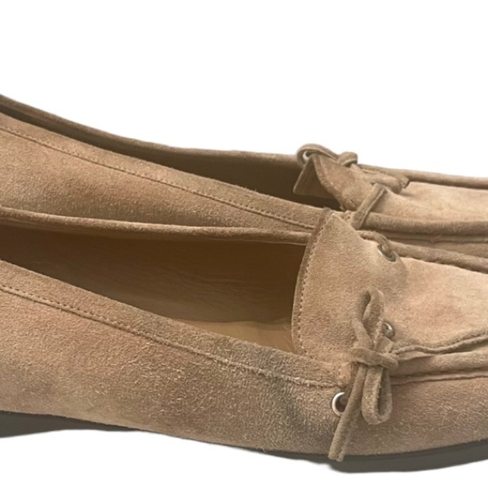 Prada Beige Suede Moccasin Loafers Size 7 - Picture 12 of 13